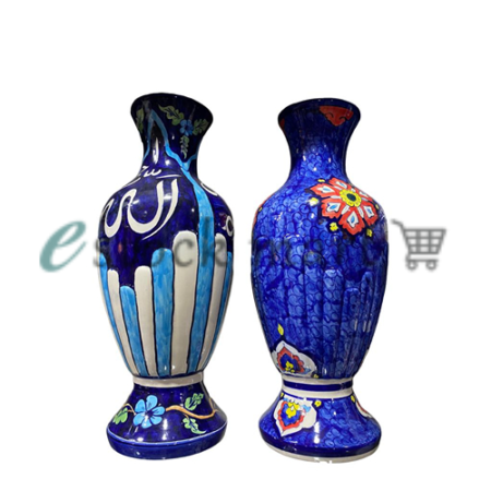 Vase Attractive18 Inch Blue Pottery Decoration -SUB68